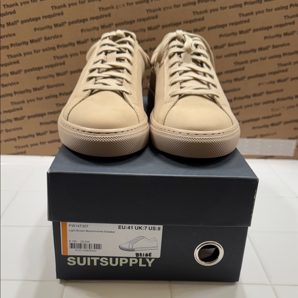 Suitsupply Light Brown Men's Sneakers